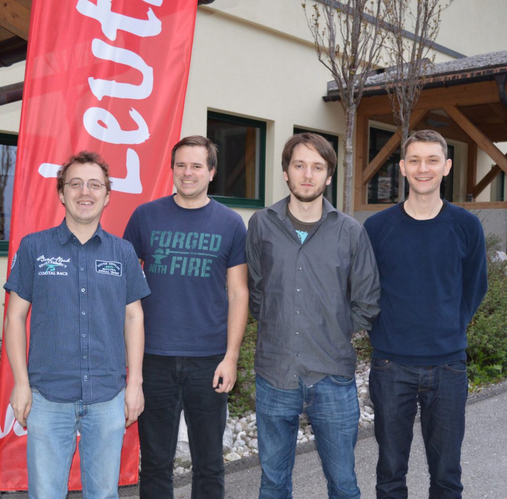 Sieger A-Finale: Team Doff Schnoff mit (von links nach rechts) Andreas Diermair, Marco Dietmayer-Kräutler, Peter Schreiner und Daniel Hartl